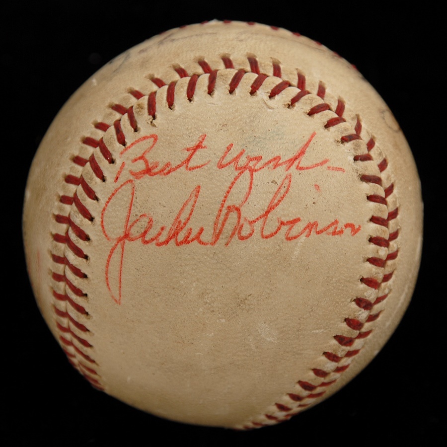 The Sal LaRocca Collection - Jackie Robinson Signed Baseball