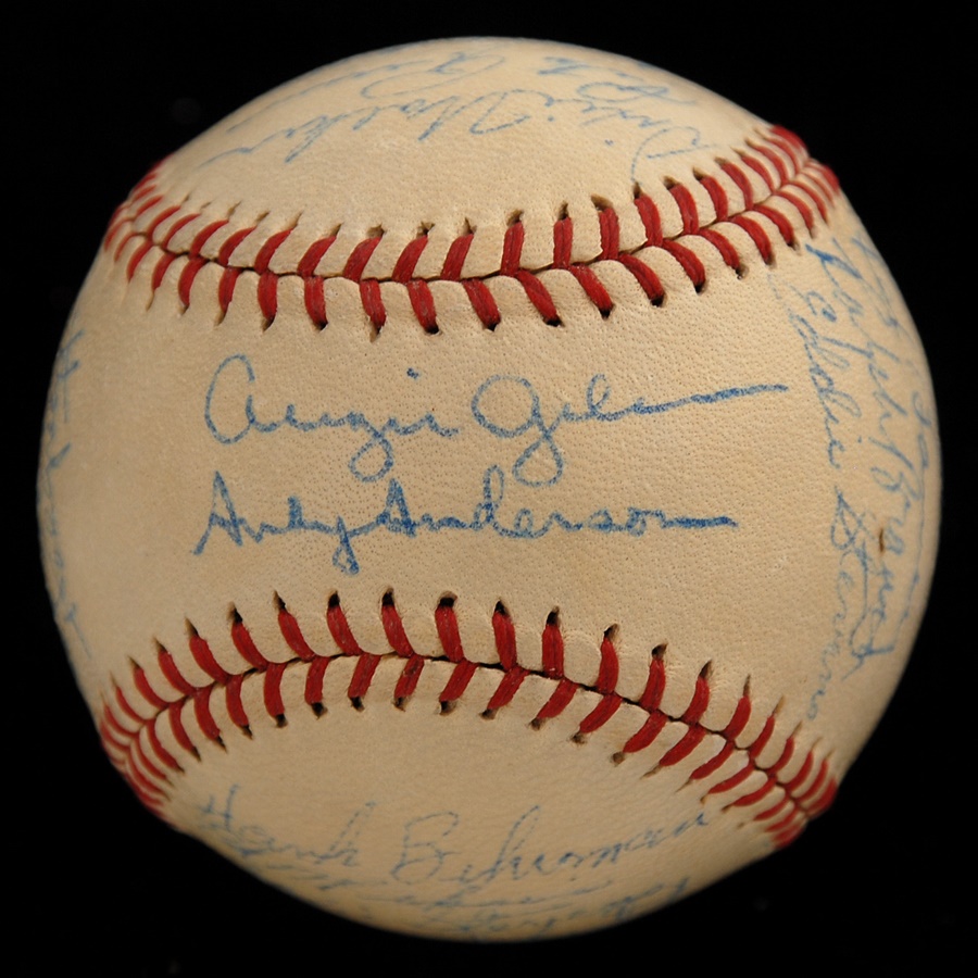 The Sal LaRocca Collection - 1946 Brooklyn Dodgers Team Signed Baseball
