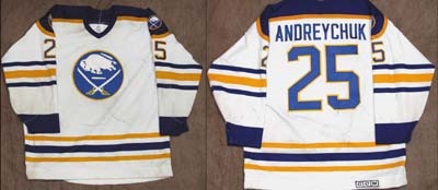 Hockey Sweaters - 1980's Dave Andreychuk Buffalo Sabres Game Worn Jersey