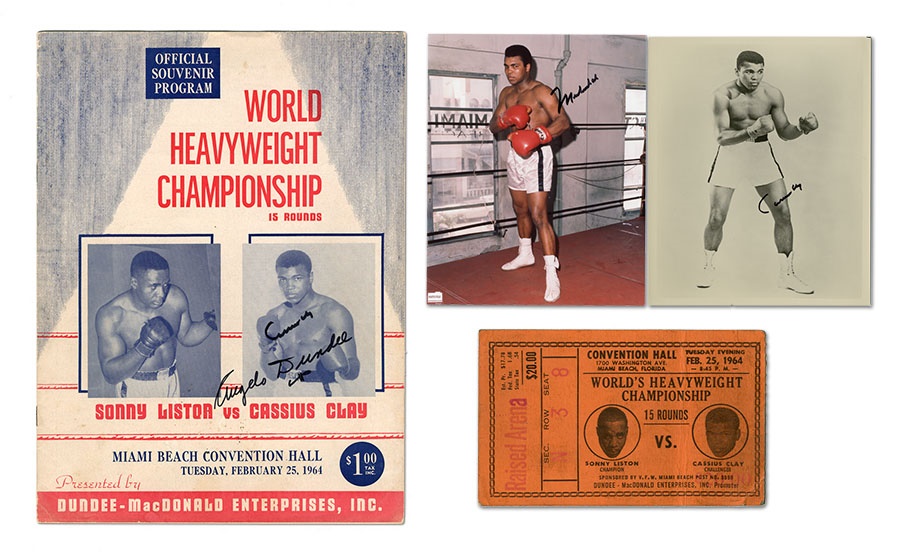 The Mark Mausner Boxing Collection - Cassius Clay & Sonny Liston Collection (4)