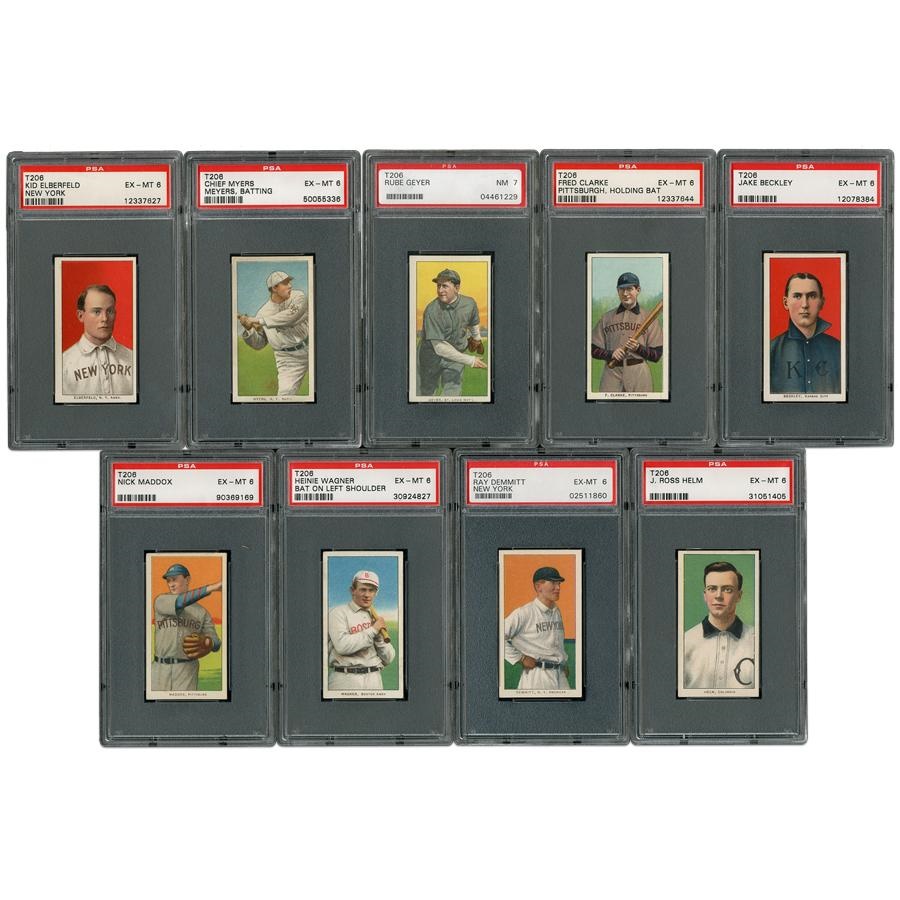 Sports and Non Sports Cards - 1909-11 T206 White Border Collection of 71 (all PSA Graded)