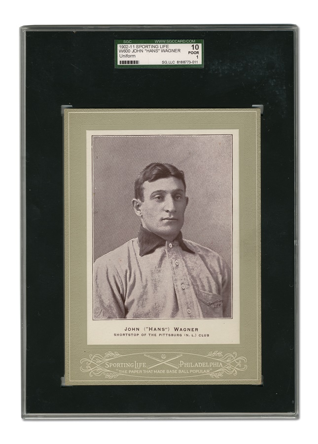 Sports and Non Sports Cards - 1902-11 W600 Sporting Life Honus Wagner (Uniform) SGC Graded