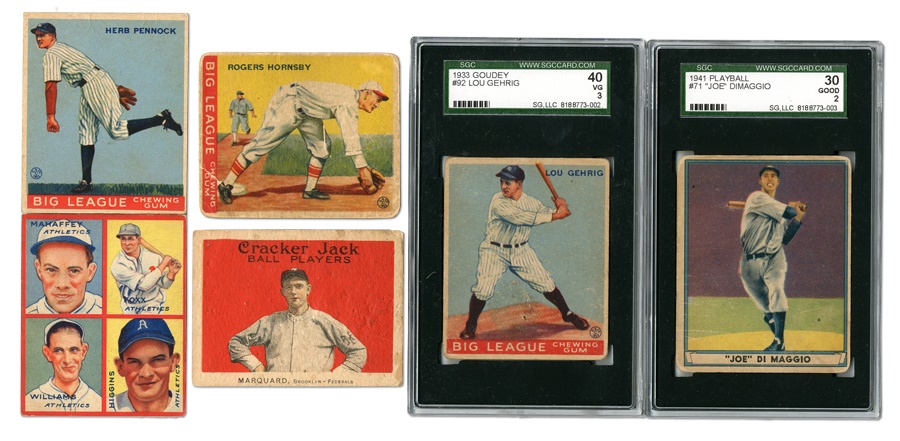 Sports and Non Sports Cards - Pre-War Baseball Card Collection with Gehrig