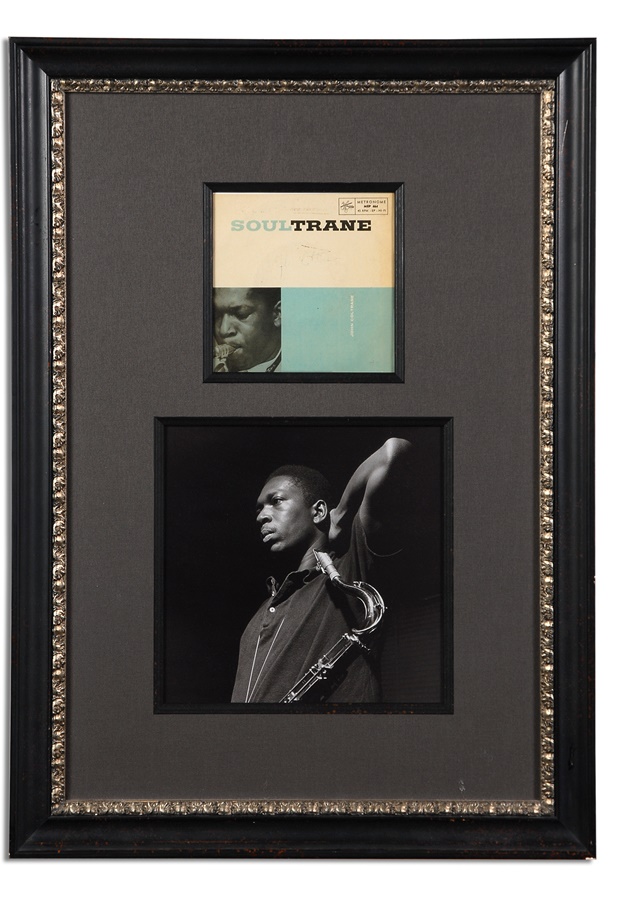 - John Coltrane Signed "Soultrane" 45 rpm Record