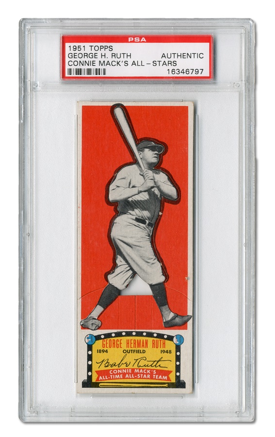Sports and Non Sports Cards - 1951 Topps Connie Mack's All Stars Babe Ruth