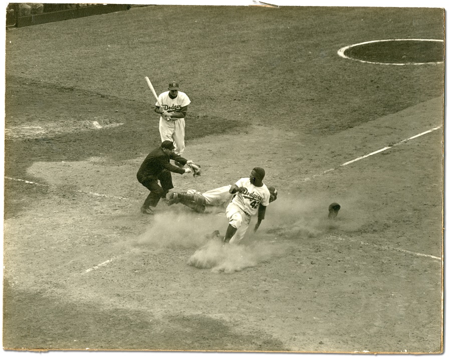Baseball - Jackie Robinson Steals Home Photograph