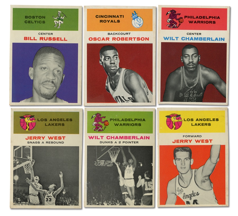 - 1961-62 Fleer Basketball Near Set (missing one card)