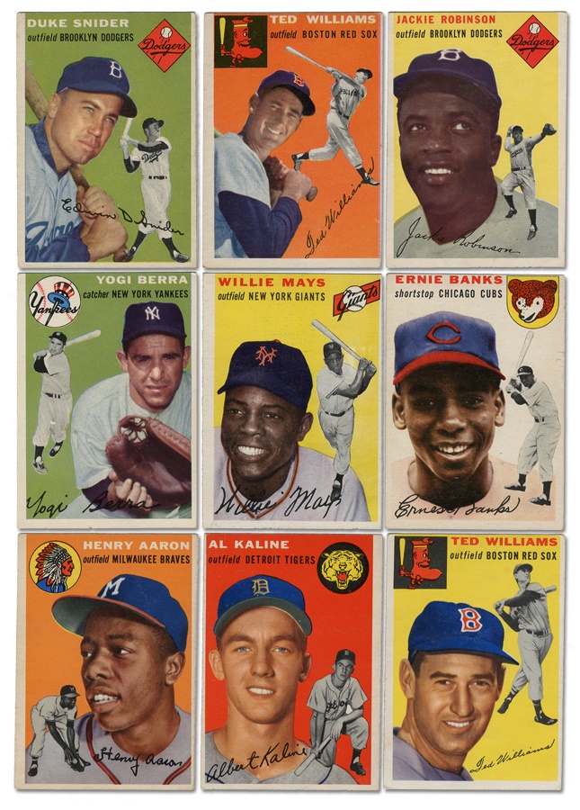Sports and Non Sports Cards - 1954 Topps Baseball Set