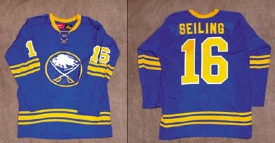 Hockey Sweaters - 1970's Ric Seiling Buffalo Sabres Game Worn Jersey