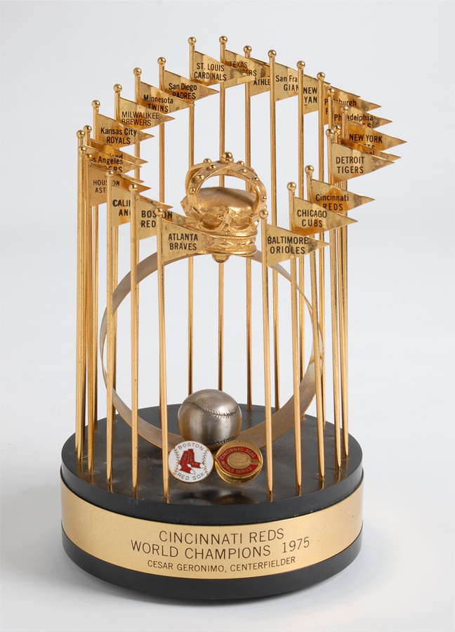 Sports Rings And Awards - 1975 Cesar Geronimo Cincinnati Reds World Series Trophy
