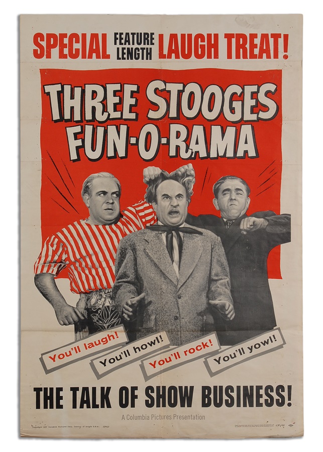 - Three Stooges Fun-O-Rama Movie Poster