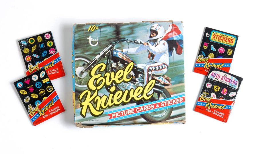 Sports and Non Sports Cards - 1974 Topps Evel Knievel Unopened Cello Box