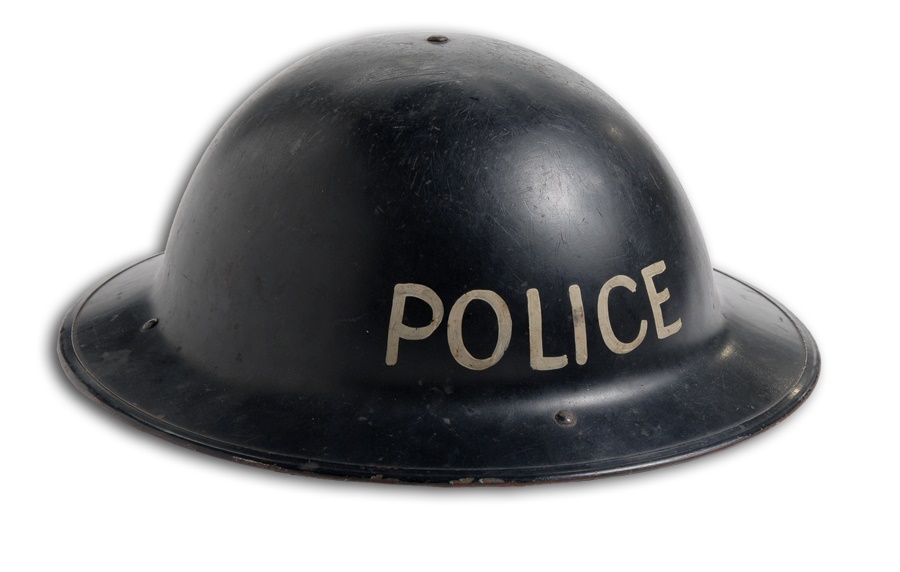 - 1930's POLICE Riot Helmet