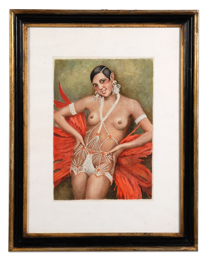 - 1920s Josephine Baker Follies-Bergere Painting