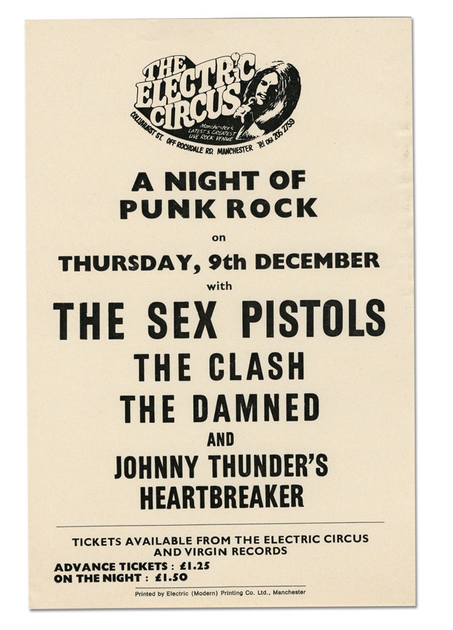 Rock 'n'  Roll - 1976 Sex Pistols and The Clash Original Handbill
