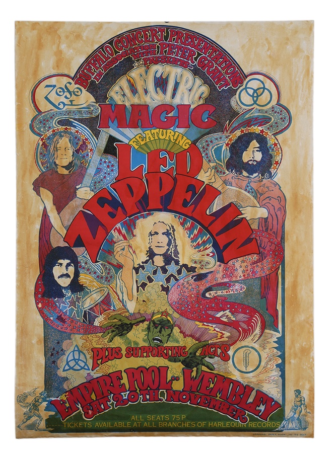 Rock 'n'  Roll - Ultimate Led Zeppelin Psychedelic Poster
