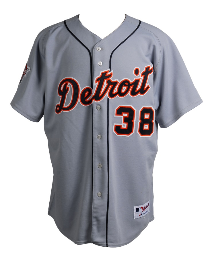 - 2005 Jeremy Bonderman Detroit Tigers Game Worn Jersey