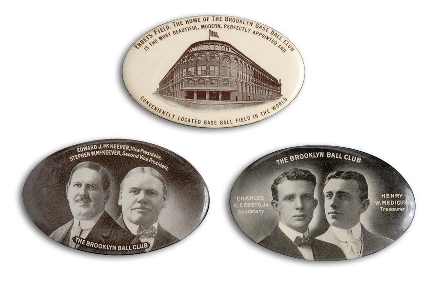 The Sal LaRocca Collection - Brooklyn Baseball Club Pocket Mirrors (3)