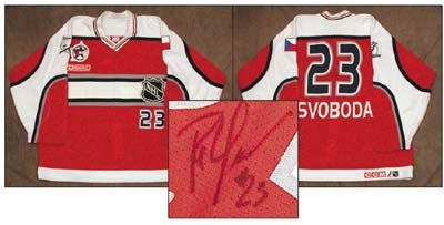 2000 Petr Svoboda NHL All Star Anniversary Game Worn Jersey