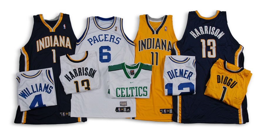- Collection of Indiana Pacers Game Worn Basketball Jerseys (20)