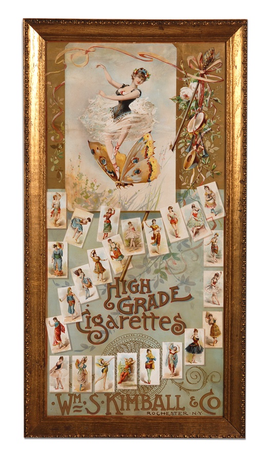 - 1889 W.S. Kimball N182 High Grade Tobacco Advertising Banner