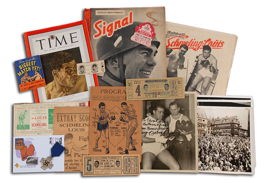 Large Collection of Joe Louis & Max Schmeling Items
