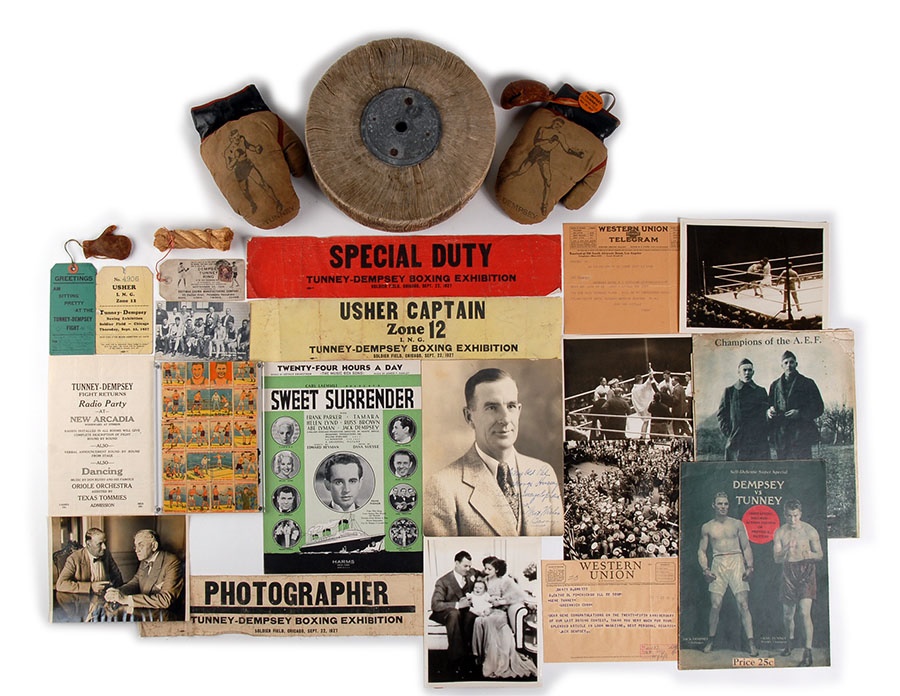 The Mark Mausner Boxing Collection - Huge Jack Dempsey & Gene Tunney Collection (20)