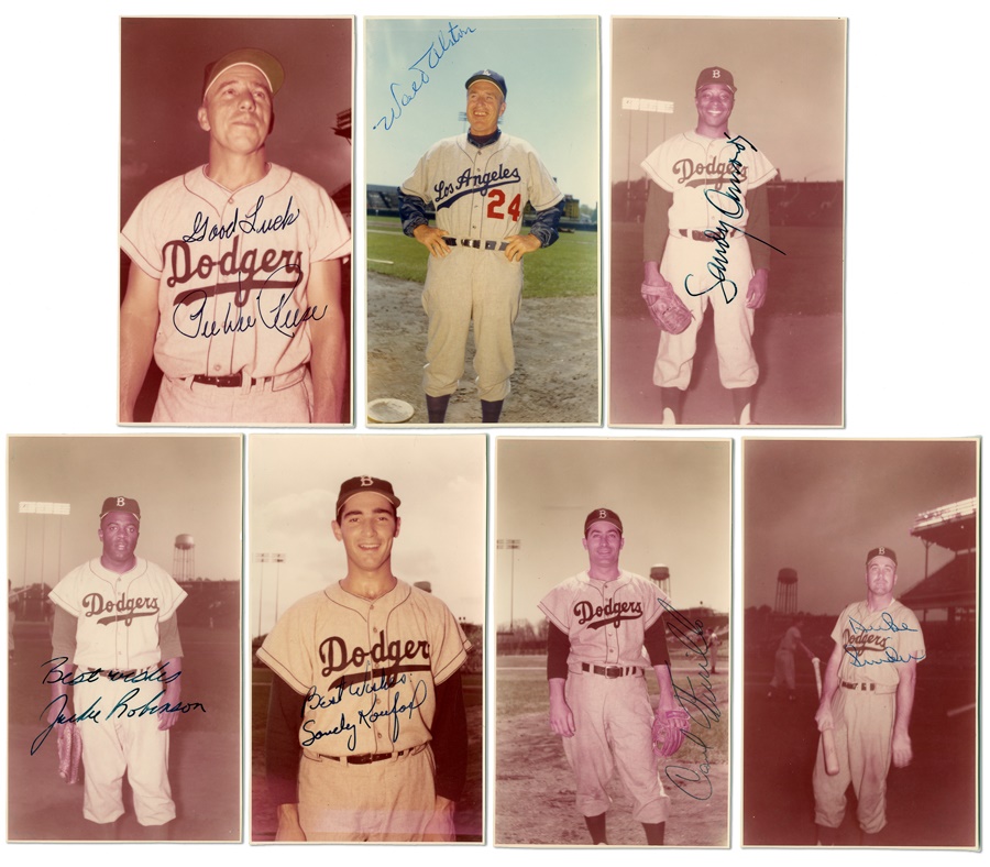 1950's Brooklyn/LosAngeles Dodgers Vintage Signed Photos (54)