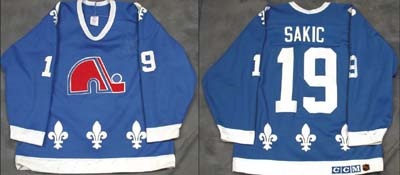 Classic Auctions - ITEM OF THE DAY! Joe Sakic's 1991-92 Quebec Nordiques  Game-Worn Alternate Captain's Jersey with LOA - 75th Patch! -  Photo-Matched! You can have the details of this item right