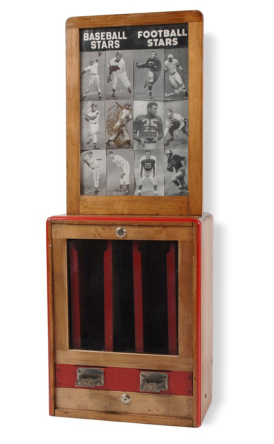 The Cooperstown Collection - 1950 Baseball Stars/Football Card Exhibit Machine