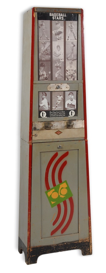 - 1950s Baseball Exhibit Card Machine