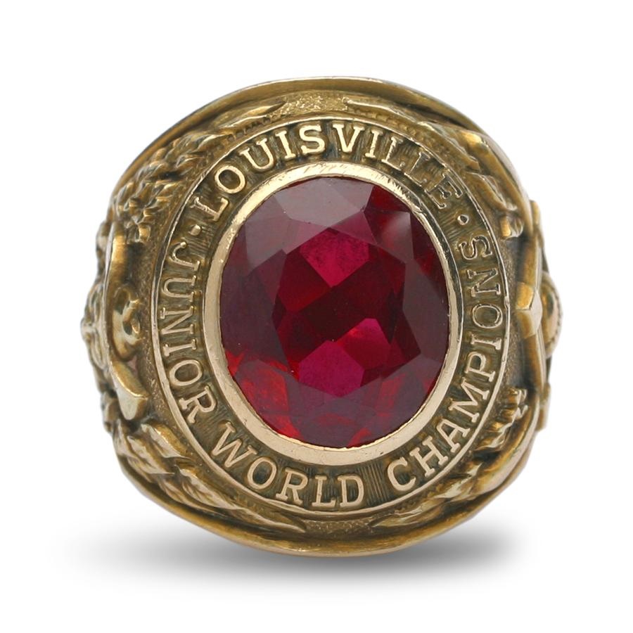 - 1954 Broadway Charlie Wagner's Minneapolis Millers Little World Series Ring