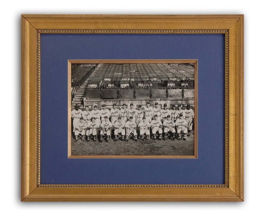 The Sal LaRocca Collection - 1946 Montreal Royals Team Signed Photo with Jackie Robinson