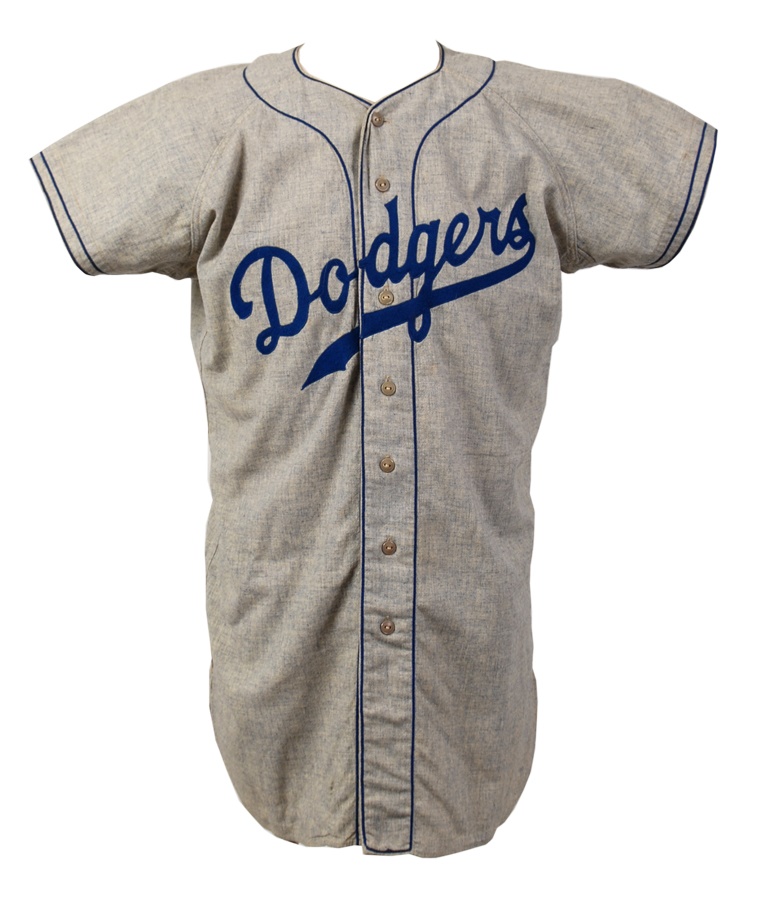 - 1956 Jim Gilliam Brooklyn Dodgers Game Worn Jersey