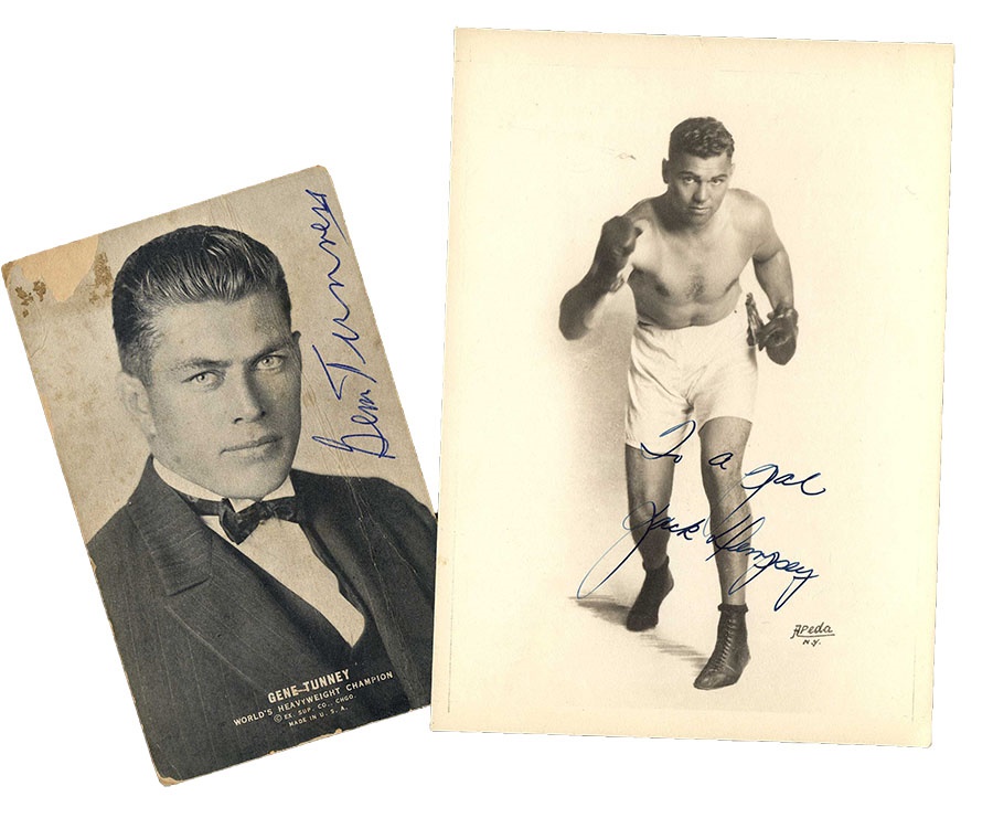 The Mark Mausner Boxing Collection - Dempsey - Tunney Autograph Collection (5)