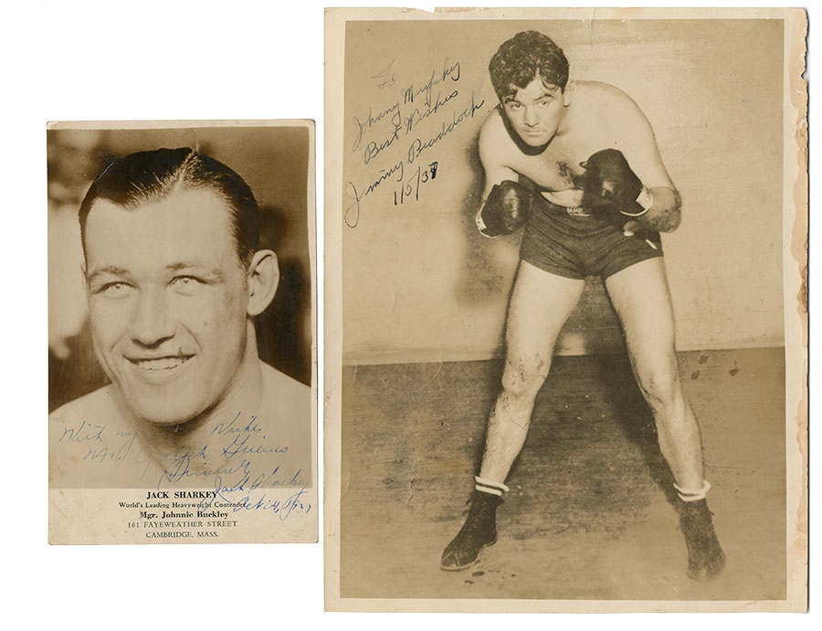 The Mark Mausner Boxing Collection - Braddock - Baer - Sharkey Autograph Collection (5)