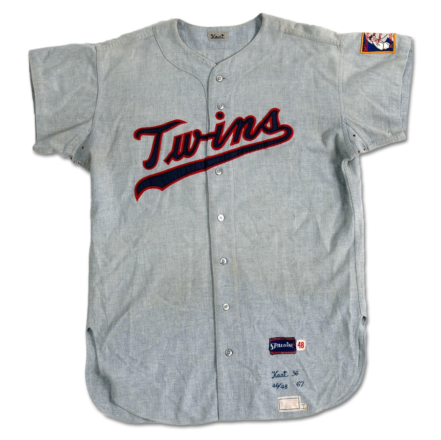 The Fred Budde Collection - Jim Kaat 1967 Minnesota Twins Game Used Road Jersey