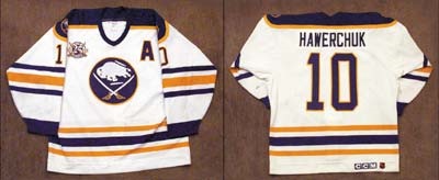 Hockey Sweaters - 1994-95 Dale Hawerchuk Buffalo Sabres Game Worn Jersey