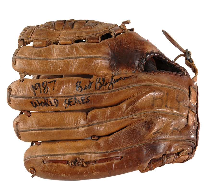 Bert Blyleven 1987 World Series Game Used Glove