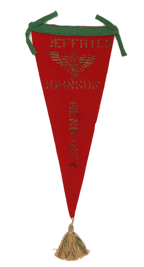 The Mark Mausner Boxing Collection - 1910 Johnson vs. Jeffries Pennant