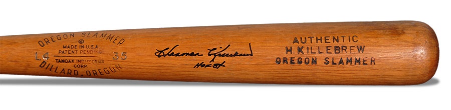 1960s Harmon Killebrew Game Used Oregon Slammer Bat