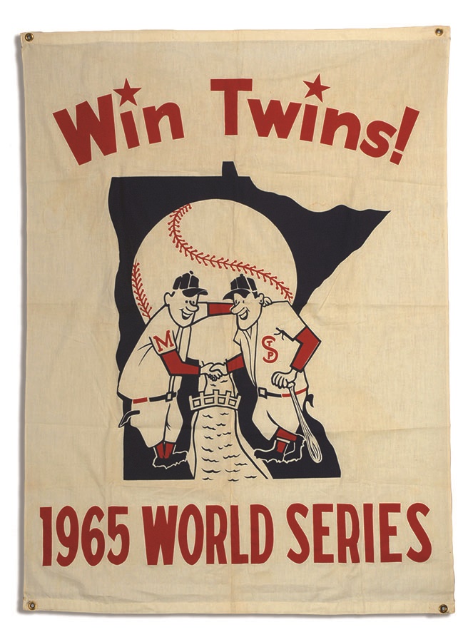 The Fred Budde Collection - Win Twins Banner (Only One Known)