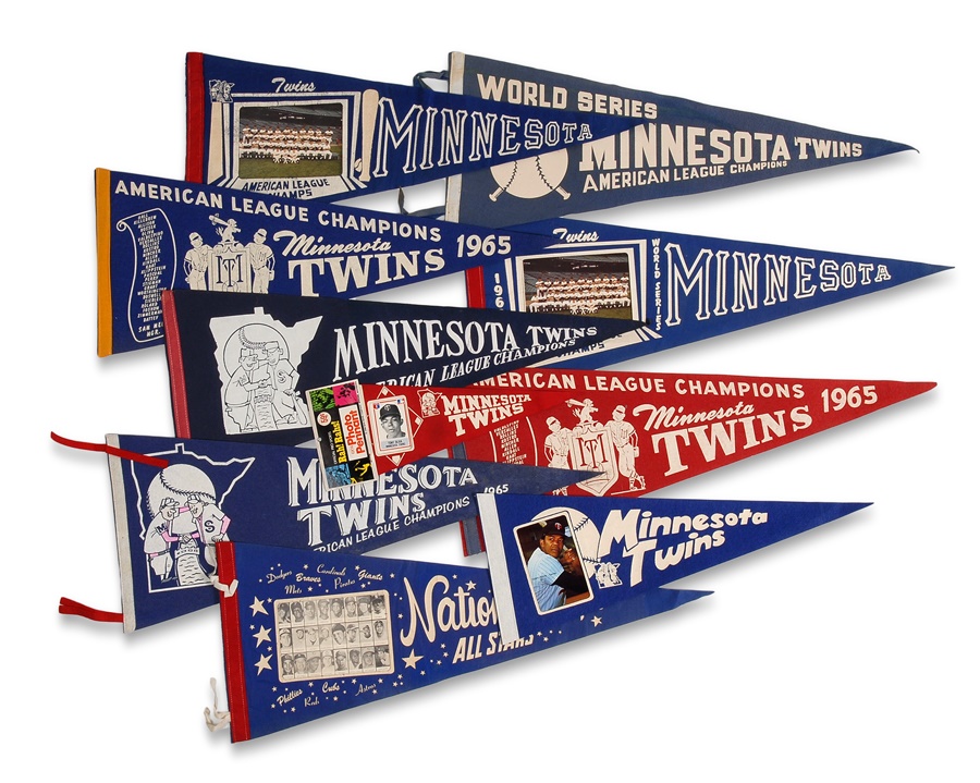 The Fred Budde Collection - Fabulous Minnesota Twins Pennant Collection (75+)