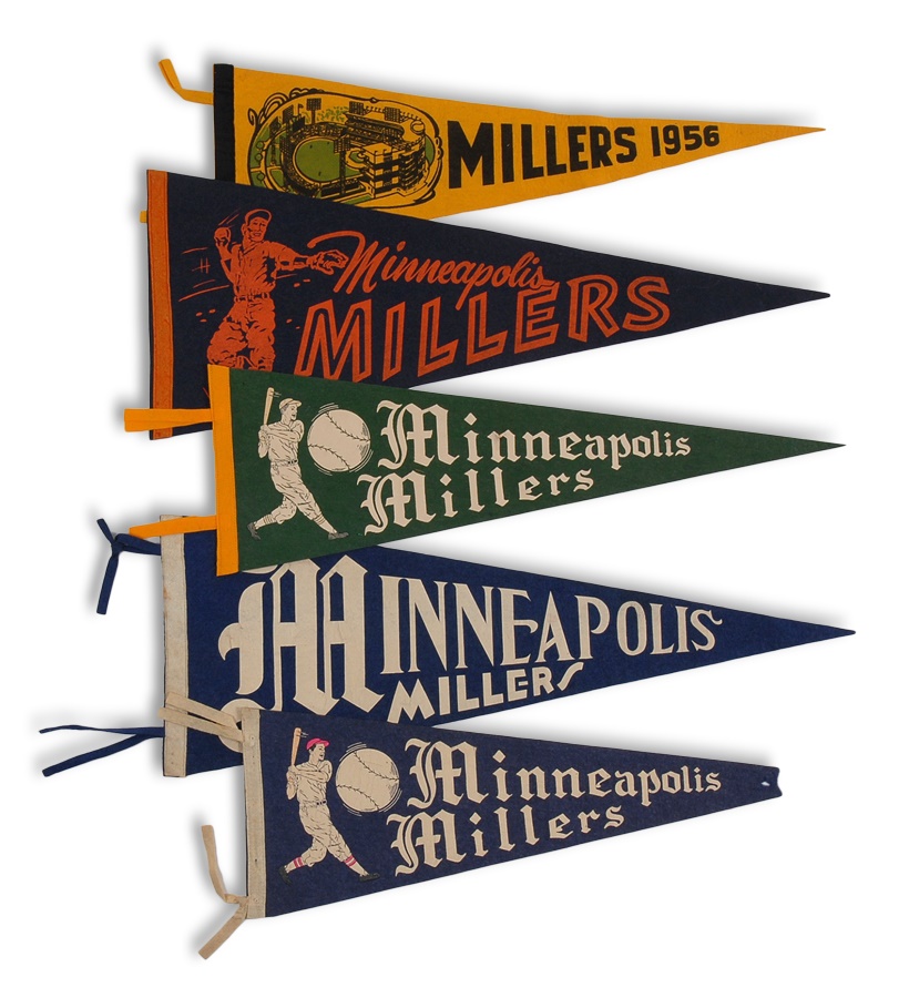 The Fred Budde Collection - Minneapolis Millers Pennants (7)