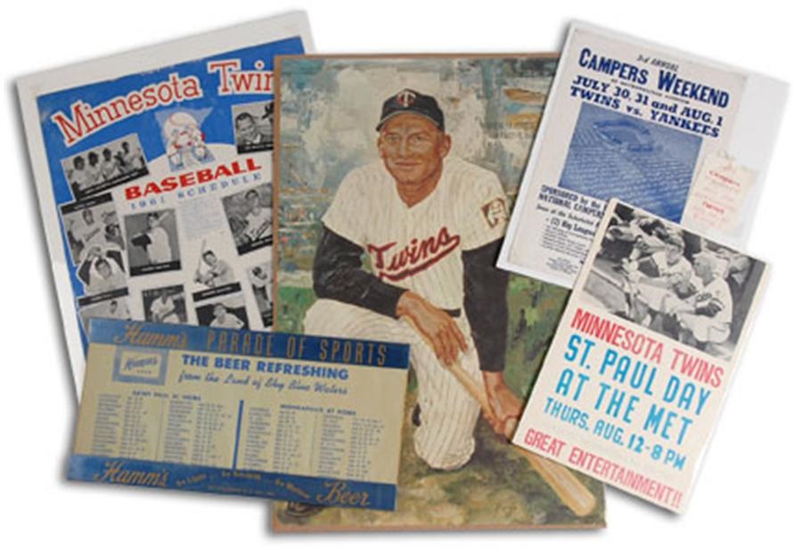 - Great Collection of Minnesota Twins Large Calendars, Prints, Schedules and Advertising Posters (63+)