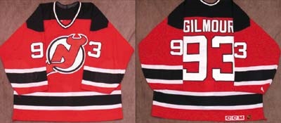 1996-97 Doug Gilmour New Jersey Devils Game Worn Jersey