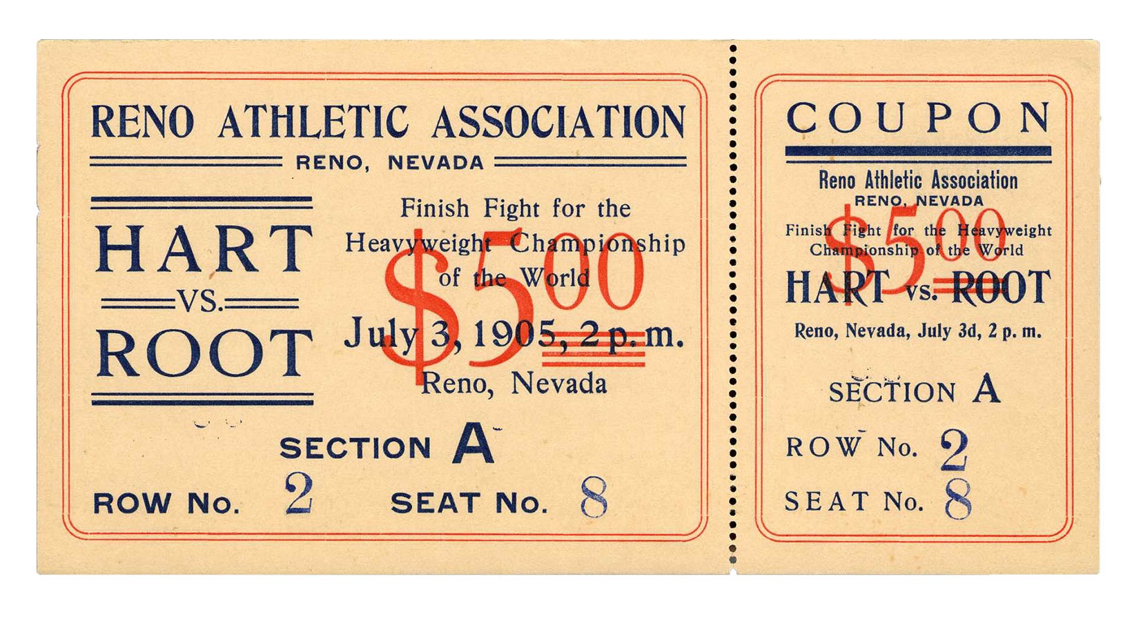 The Mark Mausner Boxing Collection - Hart-Root Full Ticket