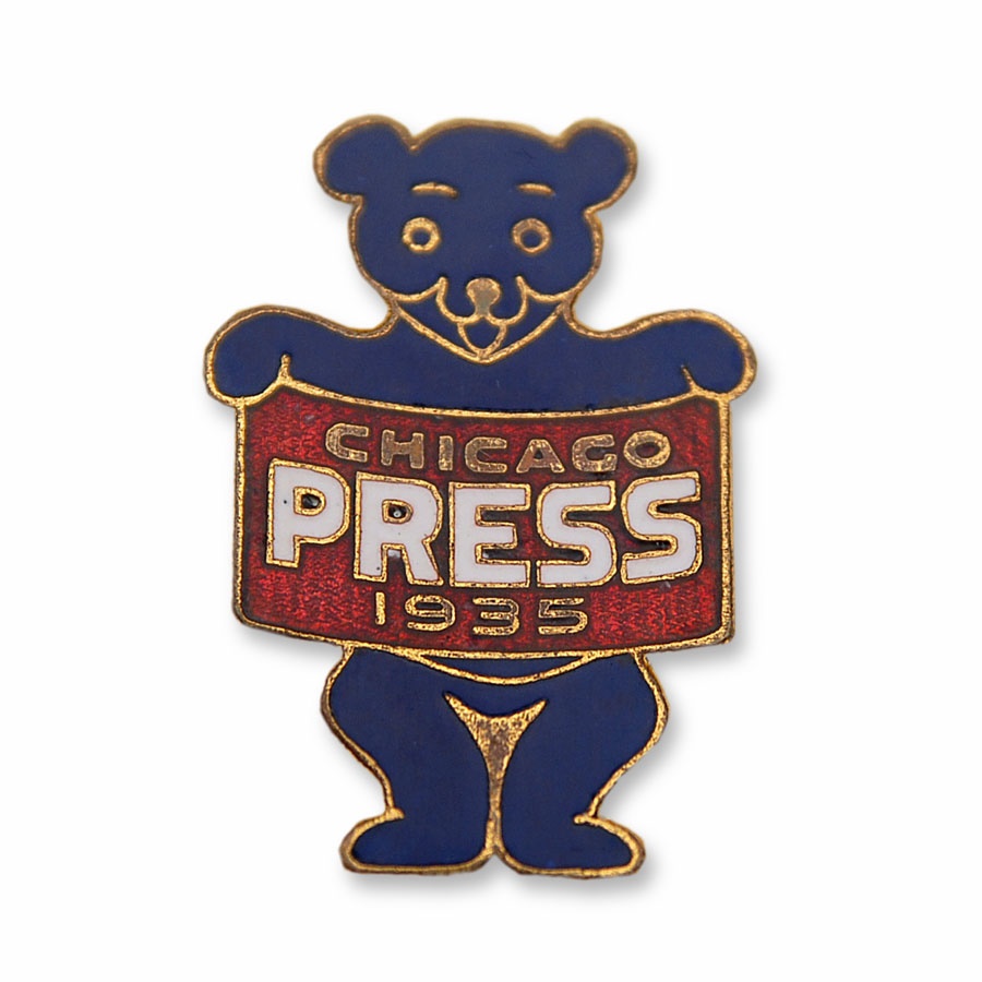 Baseball Memorabilia - 1935 Cubs World Series Press Pin