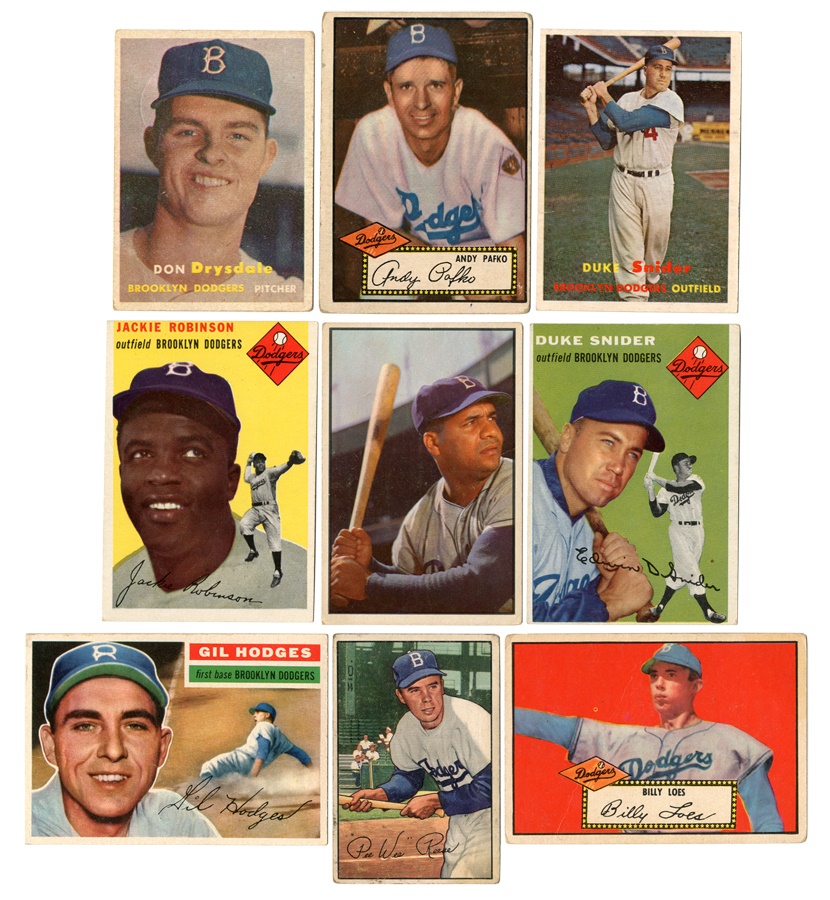 Sports and Non Sports Cards - Vintage Dodgers Baseball Card Collection (200+)
