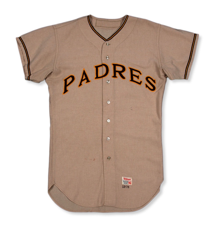 Vintage San Diego Padres Jersey Sand Knit Made USA MLB Baseball California 1970s 70s